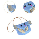 Maxbell Women Animal Shaped Bag Wool Felt Mini Handbag for Party Birthday Gift Beach Blue Color Elephant