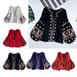 Maxbell Embroidery Blouse for Women Trendy Ethnic Shirt for Daily Wear Street White