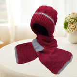 Maxbell Womens Hooded Scarf Versatile Hat Scarf Set for Walking Hiking Autumn Winter