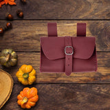 Maxbell Fanny Pack Casual Belt Pouch Waist Bag for Halloween Stage Show Role Playing Red