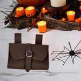 Maxbell Fanny Pack Casual Belt Pouch Waist Bag for Halloween Stage Show Role Playing Dark Brown