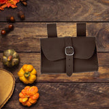 Maxbell Fanny Pack Casual Belt Pouch Waist Bag for Halloween Stage Show Role Playing Dark Brown