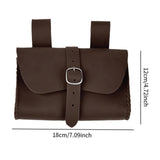 Maxbell Fanny Pack Casual Belt Pouch Waist Bag for Halloween Stage Show Role Playing Dark Brown