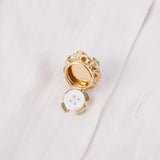 Maxbell 6 Pieces Cufflink Trendy Rhinestone Button Covers for Party Business Wedding Style A