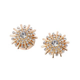 Maxbell 6 Pieces Cufflink Trendy Rhinestone Button Covers for Party Business Wedding Style A