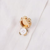 Maxbell 6 Pieces Cufflink Trendy Rhinestone Button Covers for Party Business Wedding Style B