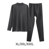 Maxbell Mens Thermal Underwear Top and Bottom Set Warm Fleece Lined for Cold Weather XL