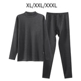 Maxbell Mens Thermal Underwear Top and Bottom Set Warm Fleece Lined for Cold Weather XL