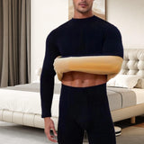 Maxbell Mens Thermal Underwear Top and Bottom Set Warm Fleece Lined for Cold Weather XL
