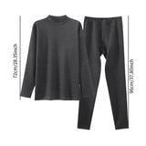Maxbell Mens Thermal Underwear Top and Bottom Set Warm Fleece Lined for Cold Weather XL