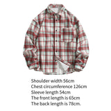 Maxbell Plaid Shirt Breathable Casual Coat Long Sleeve Shirt for Outdoor Winter Work L