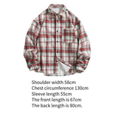 Maxbell Plaid Shirt Breathable Casual Coat Long Sleeve Shirt for Outdoor Winter Work XL