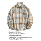 Maxbell Plaid Shirt Lapel Boyfriend Cotton Men's Shirt for Outdoor Activities Dating L