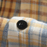 Maxbell Plaid Shirt Lapel Boyfriend Cotton Men's Shirt for Outdoor Activities Dating L