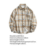 Maxbell Plaid Shirt Lapel Boyfriend Cotton Men's Shirt for Outdoor Activities Dating XL