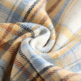 Maxbell Plaid Shirt Lapel Boyfriend Cotton Men's Shirt for Outdoor Activities Dating XL