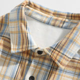 Maxbell Plaid Shirt Lapel Boyfriend Cotton Men's Shirt for Outdoor Activities Dating 2XL