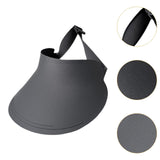 Maxbell Women Sun Hat Breathable Wide Brim Sun Visor Hat for Holiday Vacation Summer Dark Gray