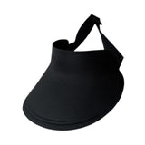 Maxbell Women Sun Hat Breathable Wide Brim Sun Visor Hat for Holiday Vacation Summer Black
