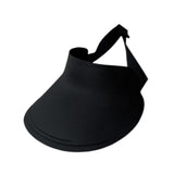Maxbell Women Sun Hat Breathable Wide Brim Sun Visor Hat for Holiday Vacation Summer Black