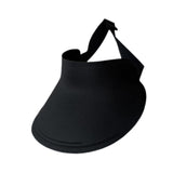 Maxbell Women Sun Hat Breathable Wide Brim Sun Visor Hat for Holiday Vacation Summer Black