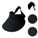 Maxbell Women Sun Hat Breathable Wide Brim Sun Visor Hat for Holiday Vacation Summer Black