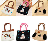 Maxbell Women Embroidered Tote Bag Unique Nylon Mother Gift for Work Travel Holidays White