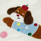 Maxbell Women Embroidered Tote Bag Unique Nylon Mother Gift for Work Travel Holidays White