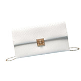 Maxbell Women Clutch Elegant Handbag Pouch Purse Crossbody for Party Travel Shopping White