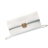Maxbell Women Clutch Elegant Handbag Pouch Purse Crossbody for Party Travel Shopping White