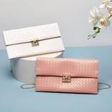 Maxbell Women Clutch Elegant Handbag Pouch Purse Crossbody for Party Travel Shopping White