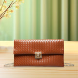 Maxbell Women Clutch Elegant Handbag Pouch Purse Crossbody for Party Travel Shopping Brown