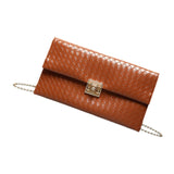 Maxbell Women Clutch Elegant Handbag Pouch Purse Crossbody for Party Travel Shopping Brown