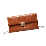 Maxbell Women Clutch Elegant Handbag Pouch Purse Crossbody for Party Travel Shopping Brown