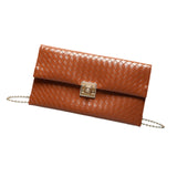 Maxbell Women Clutch Elegant Handbag Pouch Purse Crossbody for Party Travel Shopping Brown