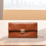 Maxbell Women Clutch Elegant Handbag Pouch Purse Crossbody for Party Travel Shopping Brown