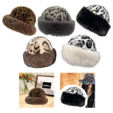 Maxbell Winter Faux Fur Hat for Women Thicken Windproof Warm Cossack Hat for Outdoor Brown