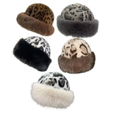 Maxbell Winter Faux Fur Hat for Women Thicken Windproof Warm Cossack Hat for Outdoor Brown