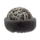 Maxbell Winter Faux Fur Hat for Women Thicken Windproof Warm Cossack Hat for Outdoor Gray