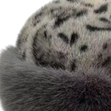Maxbell Winter Faux Fur Hat for Women Thicken Windproof Warm Cossack Hat for Outdoor Gray