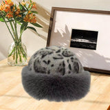 Maxbell Winter Faux Fur Hat for Women Thicken Windproof Warm Cossack Hat for Outdoor Gray