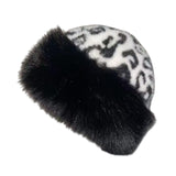 Maxbell Winter Faux Fur Hat for Women Thicken Windproof Warm Cossack Hat for Outdoor Black