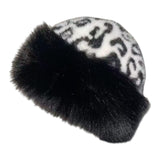 Maxbell Winter Faux Fur Hat for Women Thicken Windproof Warm Cossack Hat for Outdoor Black