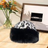 Maxbell Winter Faux Fur Hat for Women Thicken Windproof Warm Cossack Hat for Outdoor Black