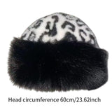 Maxbell Winter Faux Fur Hat for Women Thicken Windproof Warm Cossack Hat for Outdoor Black