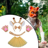 Maxbell Animal Giraffe Costume Headband for Stage Shows Animal Themed Parties Easter Yellow