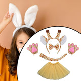 Maxbell Animal Giraffe Costume Headband for Stage Shows Animal Themed Parties Easter Yellow