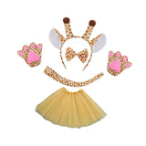 Maxbell Animal Giraffe Costume Headband for Stage Shows Animal Themed Parties Easter Yellow