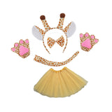 Maxbell Animal Giraffe Costume Headband for Stage Shows Animal Themed Parties Easter Yellow