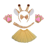 Maxbell Animal Giraffe Costume Headband for Stage Shows Animal Themed Parties Easter Yellow